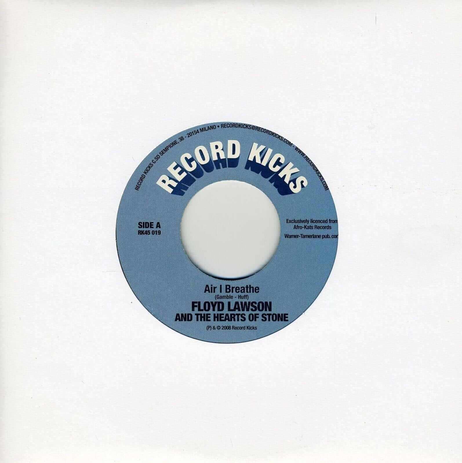 Schallplatte Floyd Lawson & Hearts Of Stone - Air I Breathe (Limited Edition) (7")