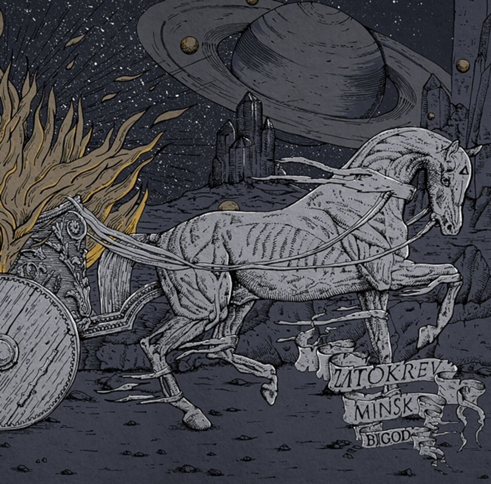 Vinyylilevy Zatokrev & Minsk - Bigod (Transparent Uv Print Coloured) (2 LP)