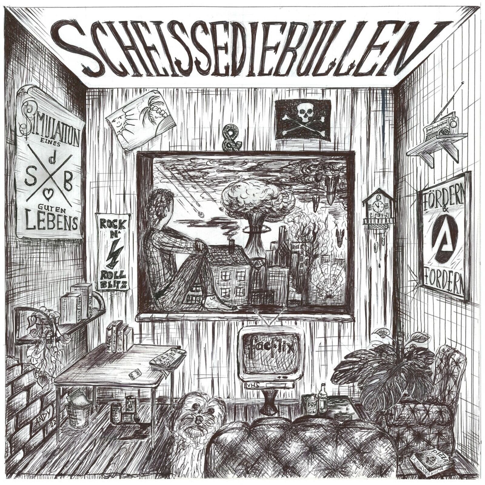 Vinüülplaat Scheissediebullen - Simulation Eines Guten Lebens (Limited Edition) (LP)