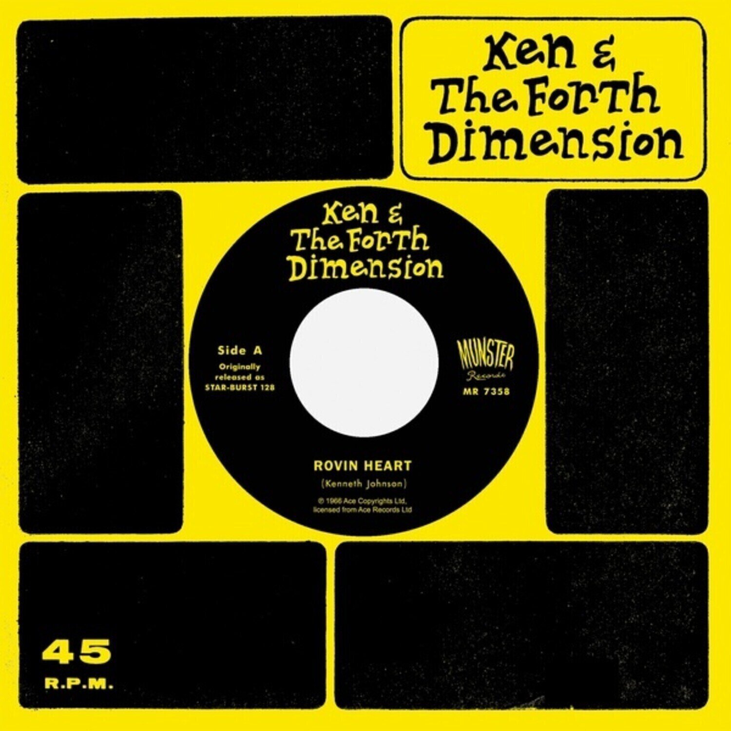 LP ploča Ken And The Fourth Dimension - Rovin Heart / See If I Care (Reissue) (7")