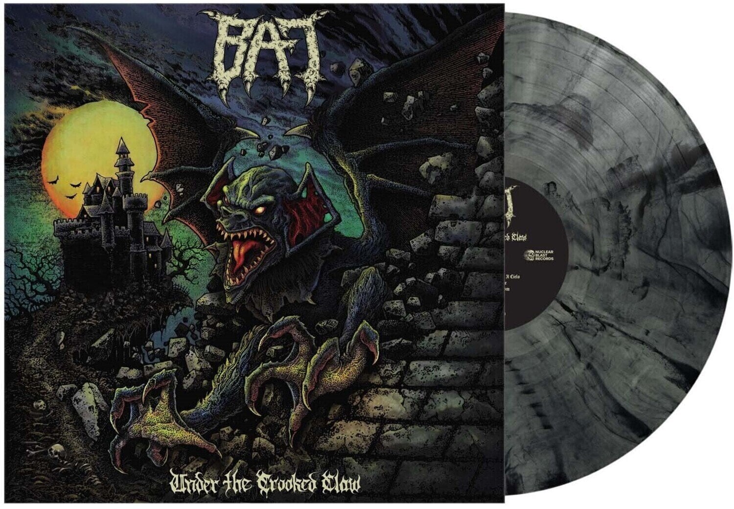 Vinylplade Bat - Under The Crooked Claw (Limited Edition) (Clear Bottle with Black Marble Coloured) (LP)