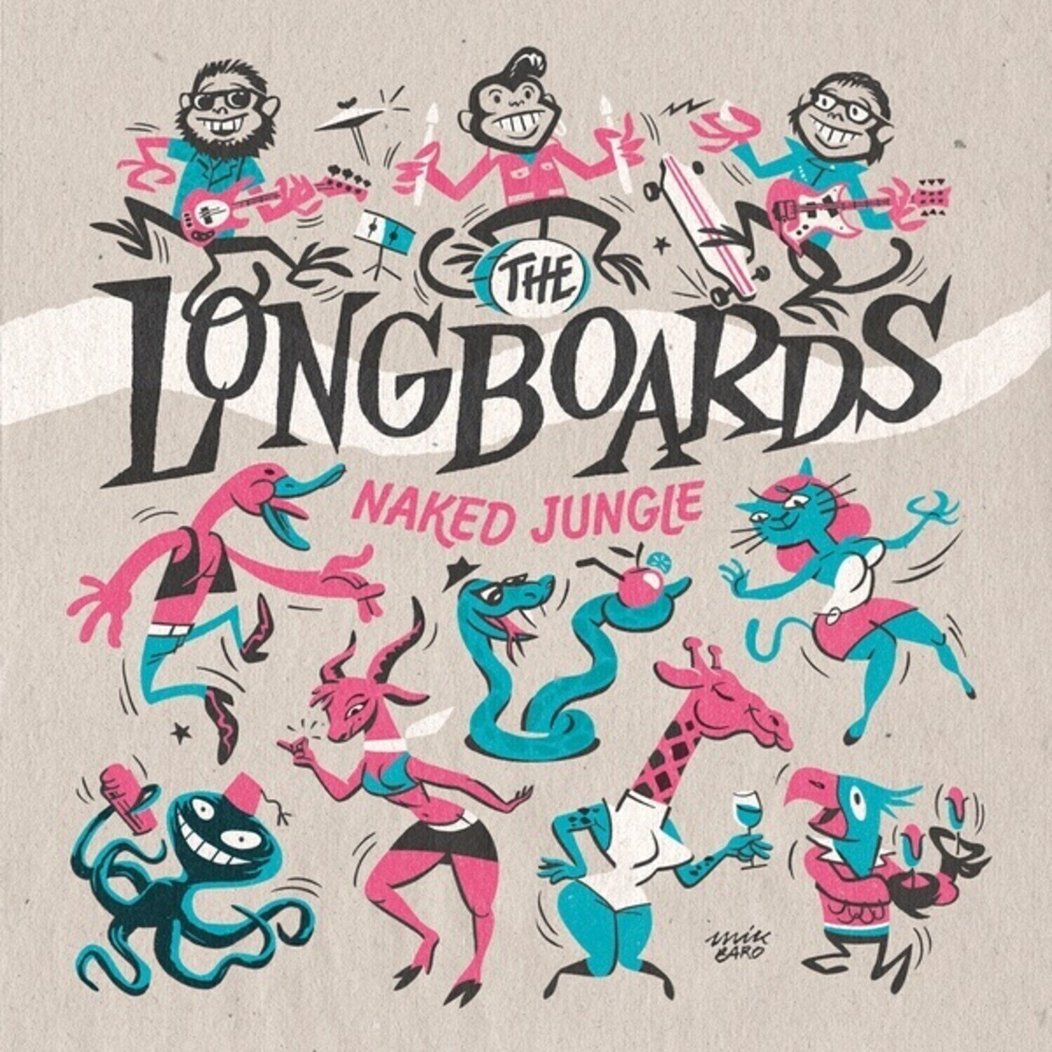 Schallplatte The Longboards - Naked Jungle (EP)
