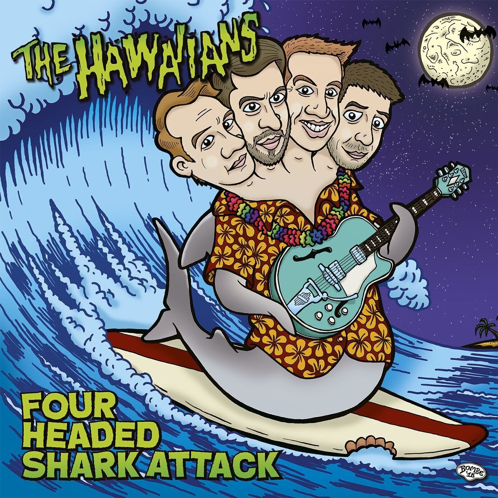 Vinyylilevy The Hawaiians - Four Headed Shark Attack (LP)