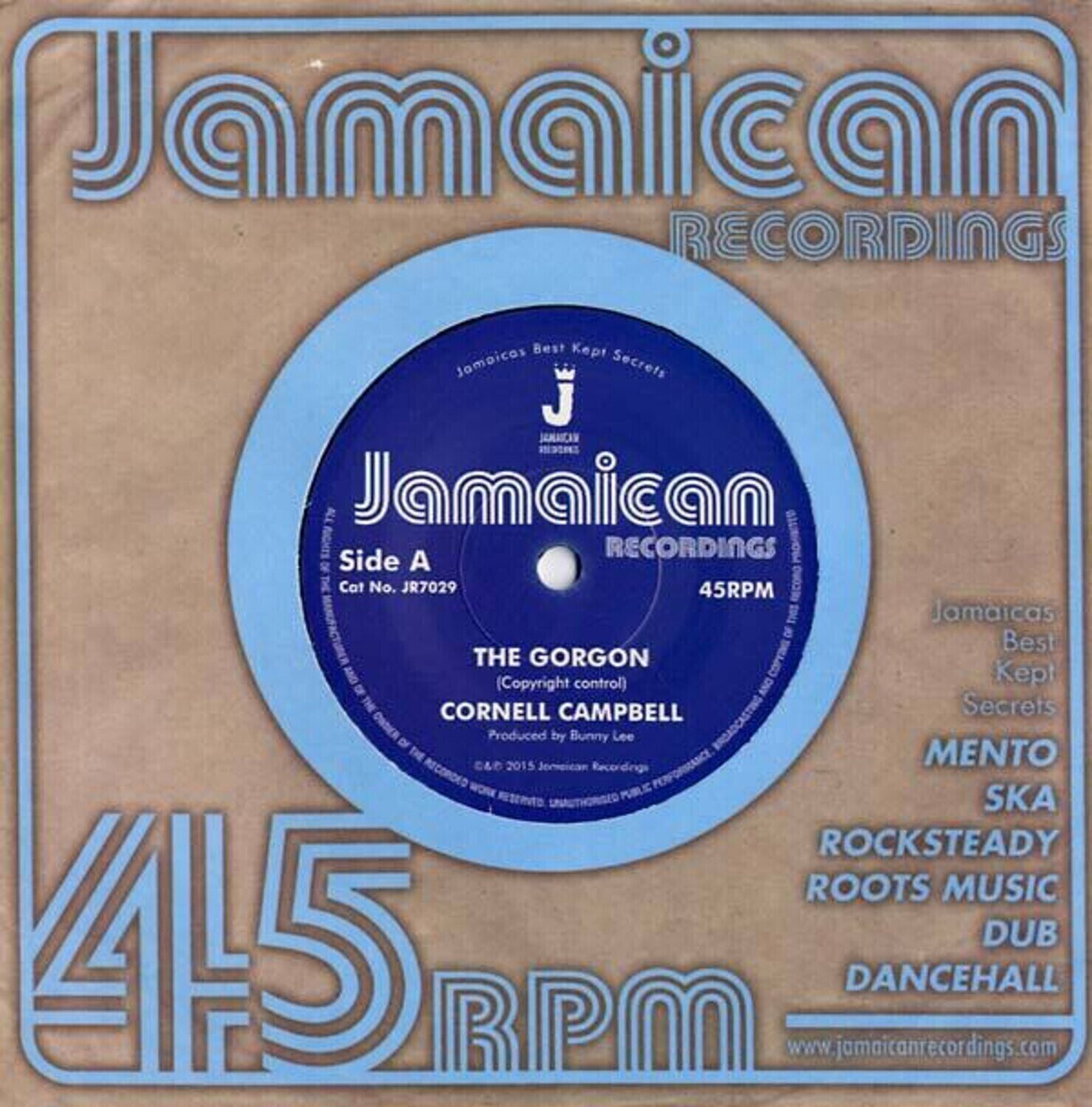 Disco de vinil Cornell Campbell - The Gorgon (Reissue) (7")