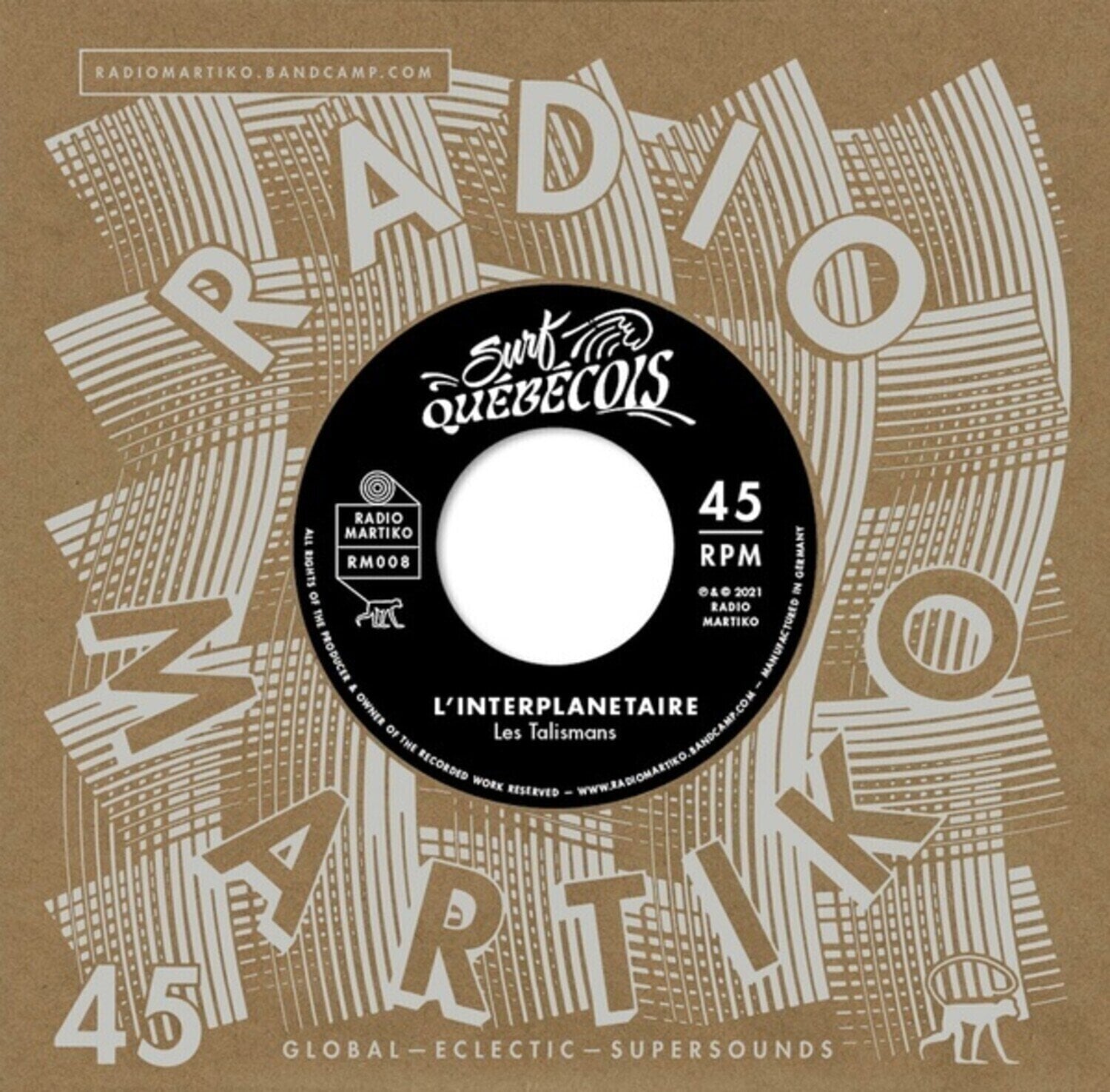 Disco in vinile Les Talismans & Les Jaguars - L'Interplanetaire / Guitare Jet (7")
