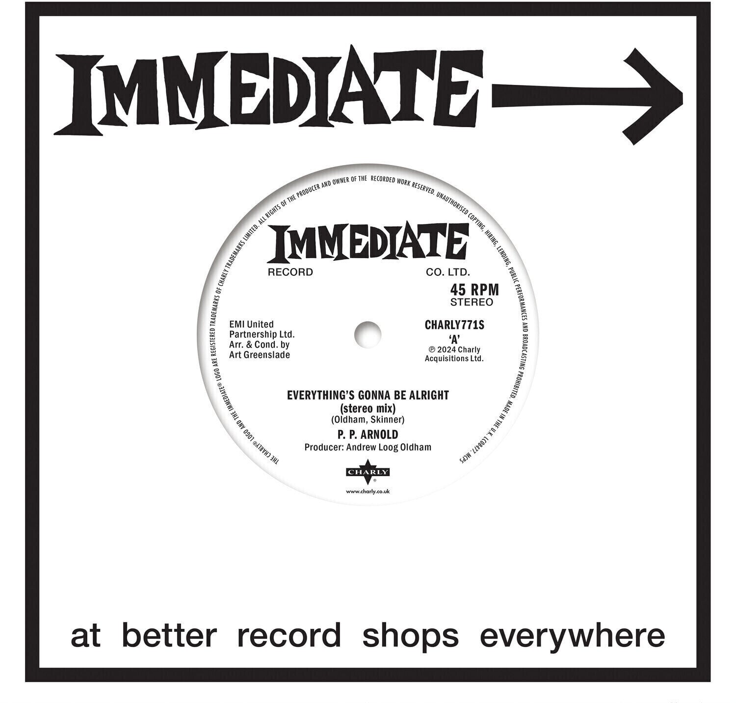 LP plošča P.P. Arnold - Everything's Gonna Be Alright / Everything's Gonna Be Alright (7")