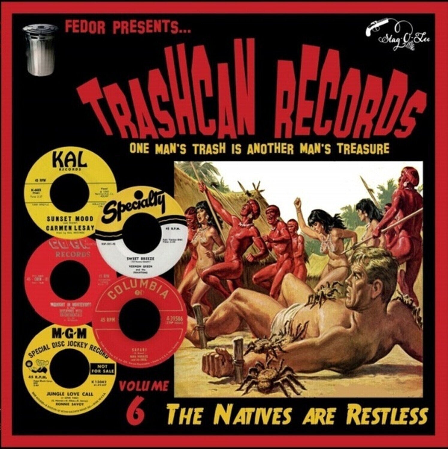 Vinyylilevy Various Artists - Trashcan Records Volume 6 - The Natives Are Restless (Limited Edition) (10")