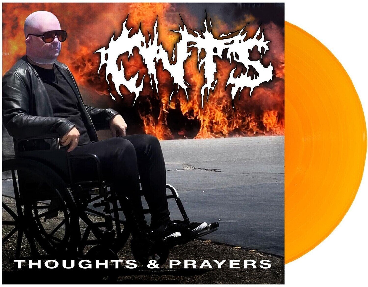 Disc de vinil Cunts - Thoughts & Prayers (Orange Transparent Coloured) (LP)