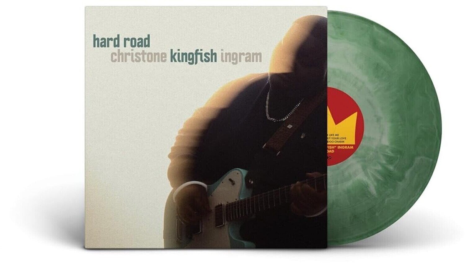 LP deska Christone "Kingfish" Ingram - Hard Road (Green & White Splash Coloured) (LP)