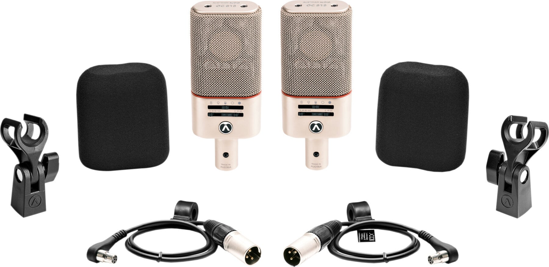 Microphone à condensateur pour studio Austrian Audio OC818 Dual Set GO Microphone à condensateur pour studio
