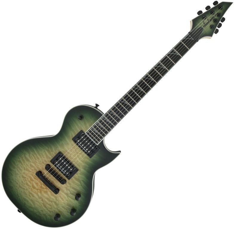 Guitare électrique Jackson Pro Series Monarkh SCQ Ebony Alien Burst