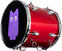 Marching Drum NRG Fan Beat Cheering Drum 12" Red Fire