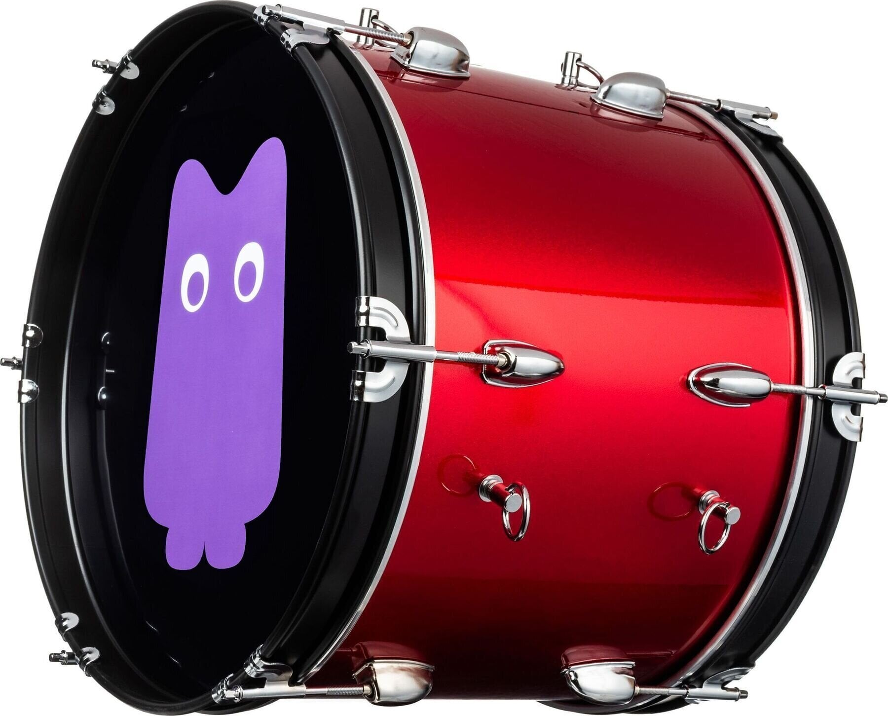 Marching Drum NRG True Ultra Cheering Drum 16" Red Fire