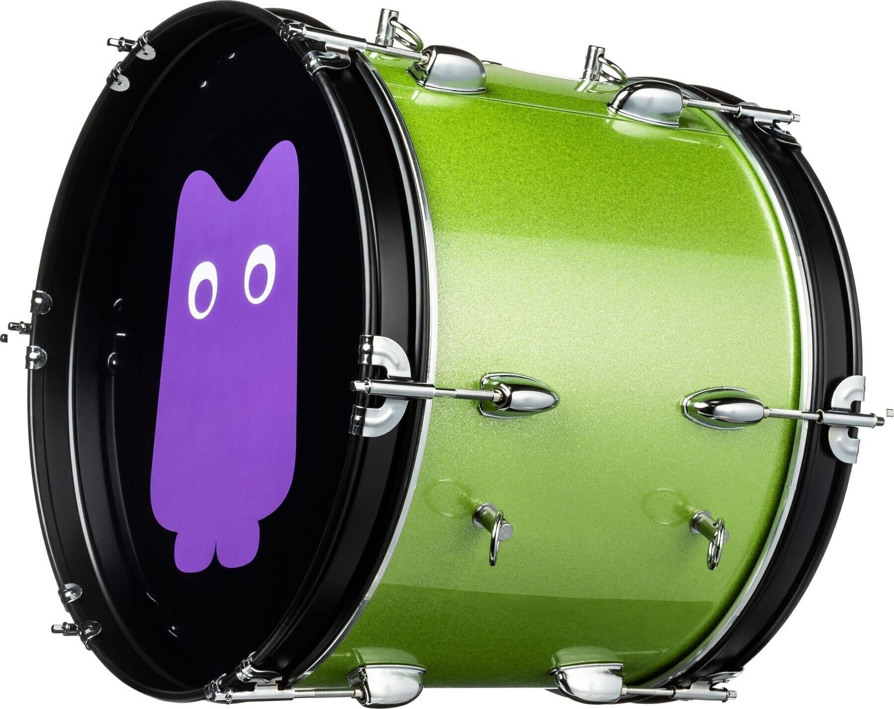 Marching Drum NRG True Ultra Cheering Drum 16" Green Strike