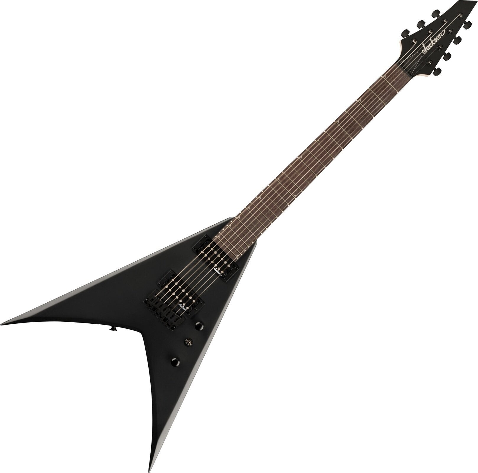 Chitară electrică Jackson JS Series King V JS22-7 AH Negru satinat Chitară electrică