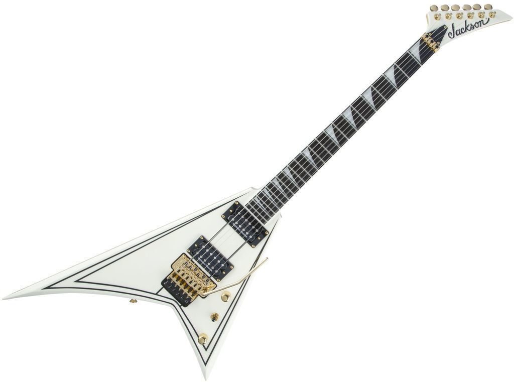 Electric guitar Jackson Pro Series Rhoads RR3 Ivory with Black Pinstripes