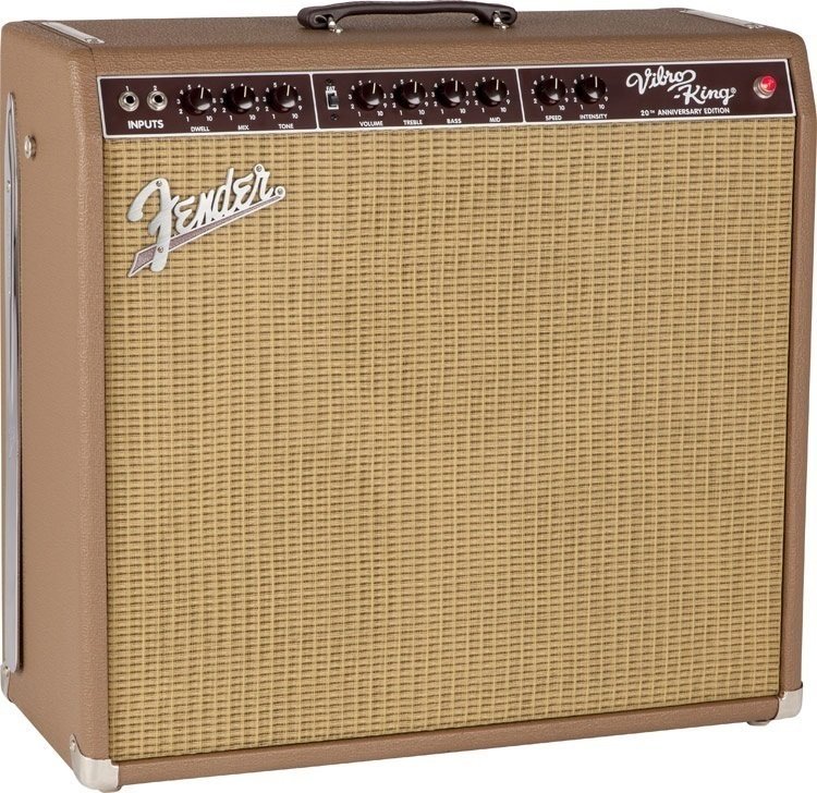 Amplificador combo a válvulas para guitarra Fender Vibro-King 20th Anniversary Edition Brown