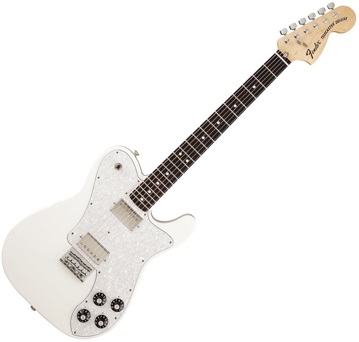 Elektrische gitaar Fender Chris ShiflettTelecaster Deluxe ArcticWhite