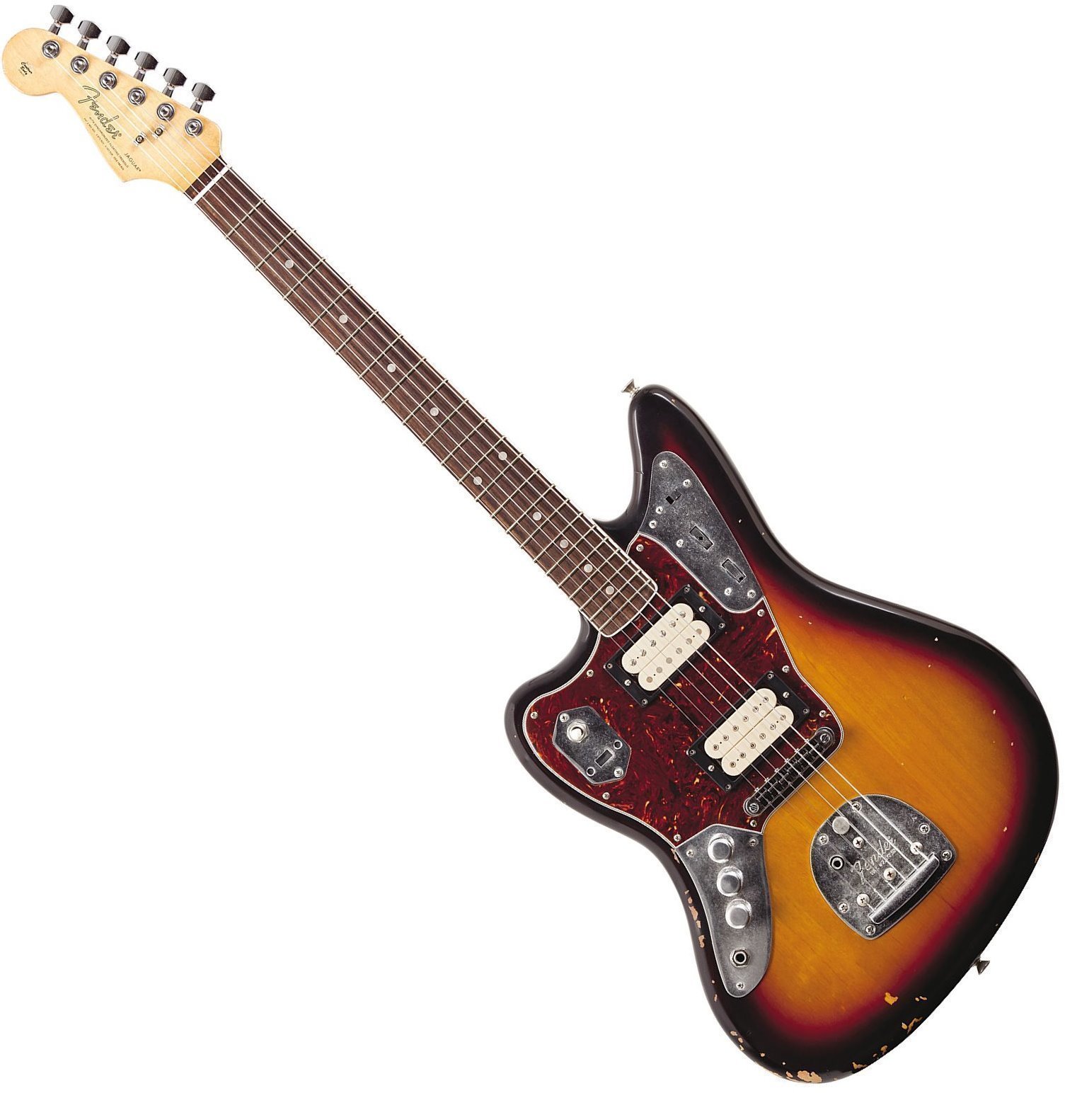 Elektrická kytara Fender Kurt Cobain Jaguar RW LH 3-Tone Sunburst