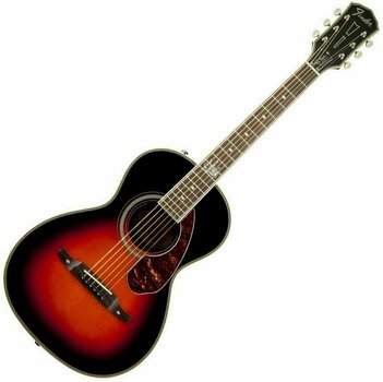 Signature Acoustic Guitar Fender Ron Emory Loyalty Parlor Vintage Sunburst - 1