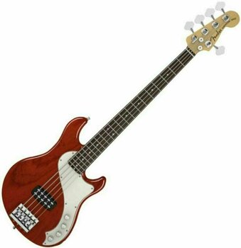 4-string Bassguitar Fender American Deluxe Dimension Bass V Cayenne - 1