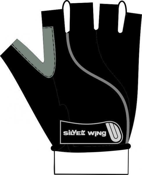 Cyklistické rukavice Silver Wing Basic Black M