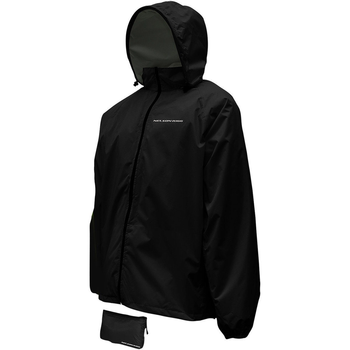 Regenjas voor motorfiets Nelson Rigg Rain Jacket Compact Black XXL