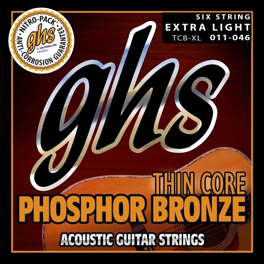 Saiten für Akustikgitarre GHS Thin Core PB TCB-XL Saiten für Akustikgitarre
