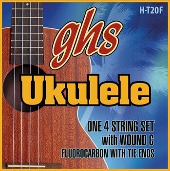 Žice za tenor ukulele GHS Ukulele Fluorocarbon Tie Ends H-T20F Žice za tenor ukulele - 1