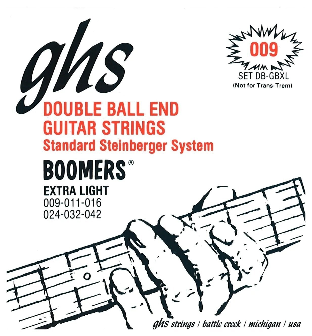 Žice za električnu gitaru GHS Double Ball End Boomers Žice za električnu gitaru