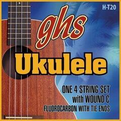 Тенор укулеле струни GHS Ukulele Fluorocarbon Tie Ends H-T20 Тенор укулеле струни