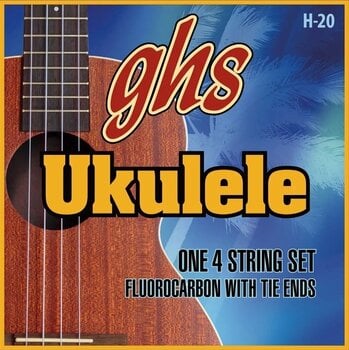 Saiten für Konzert-Ukulele GHS Ukulele Fluorocarbon Tie Ends H-20 Saiten für Konzert-Ukulele - 1