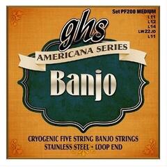 Banjo Saiten GHS Americana Series PF200 Banjo Saiten