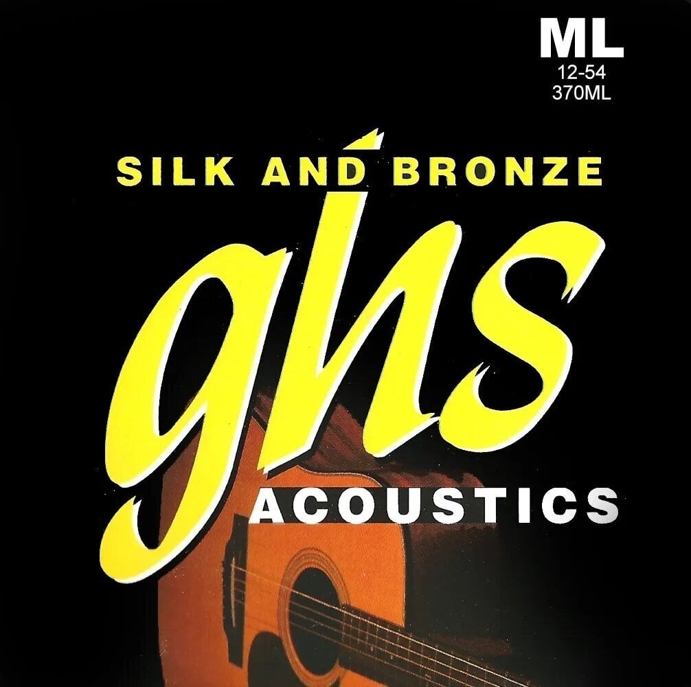 Cordes de guitares acoustiques GHS Silk and Bronze 370ML Cordes de guitares acoustiques