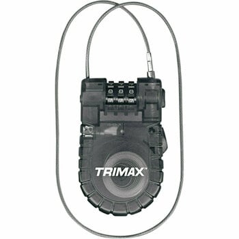 Motorcycle Lock Trimax Cable-Lock Retractable 3 Black Motorcycle Lock - 1