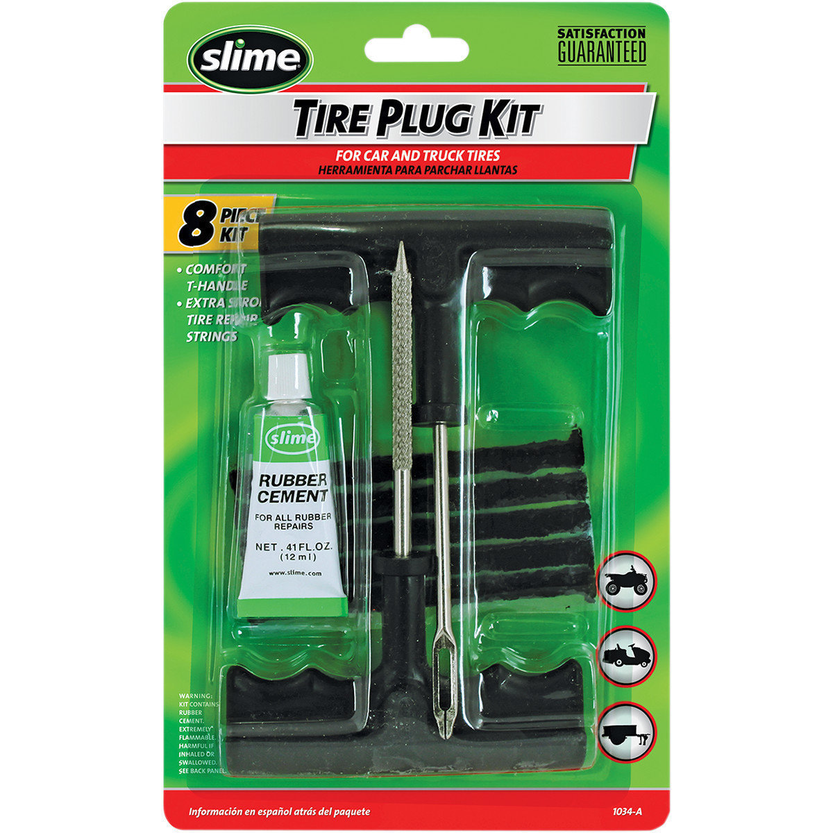 Kit reparatie pana moto Slime Tire Plug Kit Kit reparatie pana moto