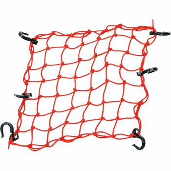 Motocyklowa siatka / linka PowerTye Cargo Net 38,1 cm 15'' X 38,1 cm 15'' Red Textile Plastic - 1