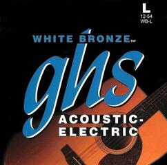 Snaren voor akoestische gitaar GHS White Bronze WB-L Snaren voor akoestische gitaar