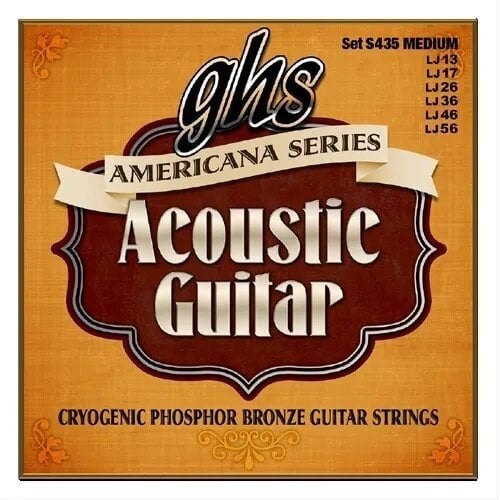 Струни для акустичної гітари GHS Americana Series S435 Струни для акустичної гітари