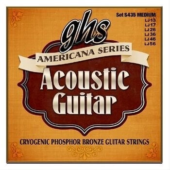 Струни для акустичної гітари GHS Americana Series S435 Струни для акустичної гітари - 1