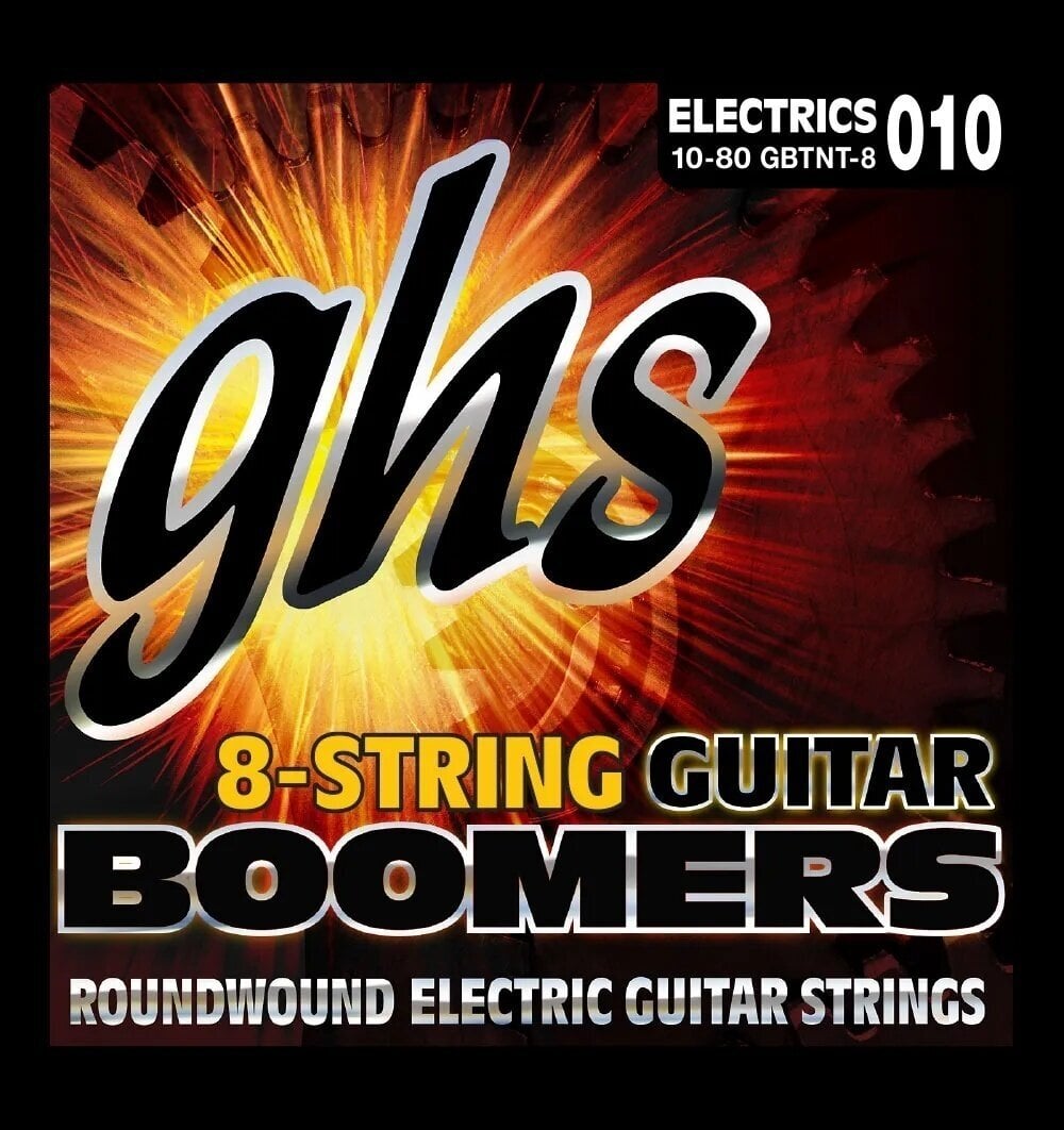 Struny pre elektrickú gitaru GHS GB GB8TNT Struny pre elektrickú gitaru