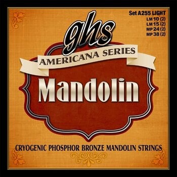 Žice za mandoline GHS Americana Series A255 Žice za mandoline - 1