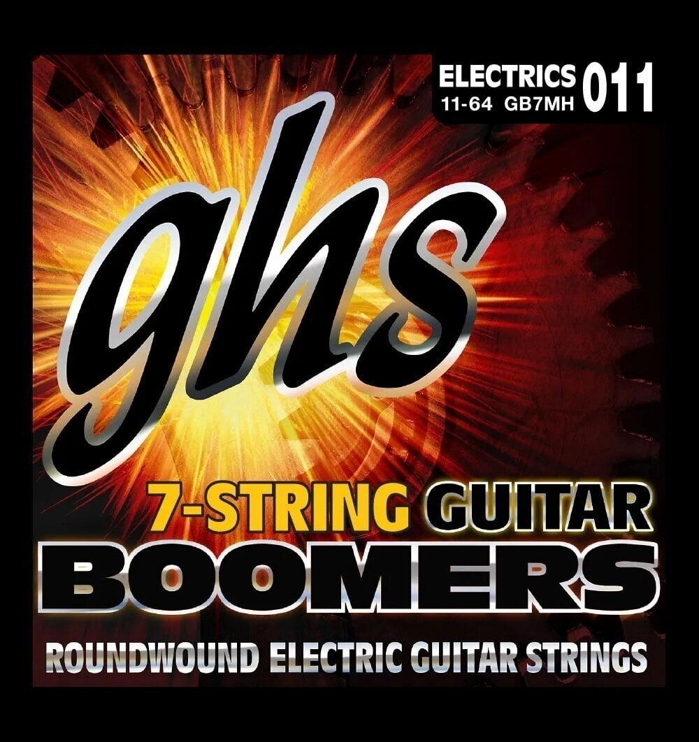 Cordes pour guitares électriques GHS GB GB7MH Cordes pour guitares électriques