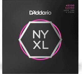 Snaren voor 5-snarige basgitaar D'Addario NYXL45130MS Snaren voor 5-snarige basgitaar