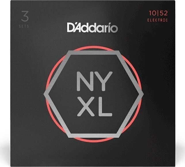 Strenge til E-guitar D'Addario NYXL1052-3P Strenge til E-guitar