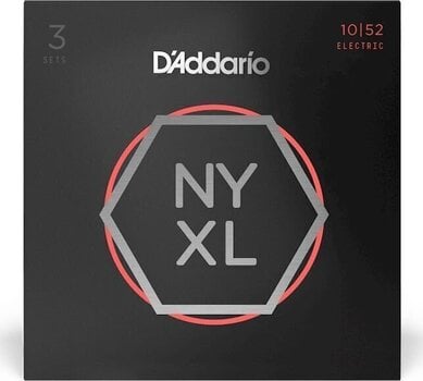 Strenge til E-guitar D'Addario NYXL1052-3P Strenge til E-guitar - 1