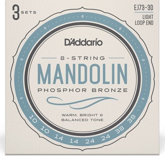 Mandoline Saiten D'Addario EJ73-3D Mandoline Saiten