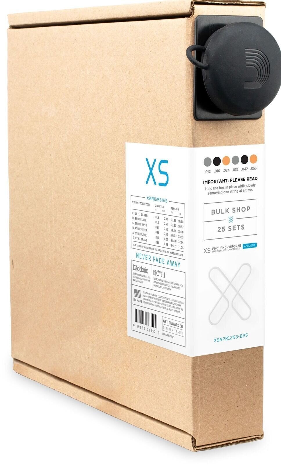 Струни для акустичної гітари D'Addario XSAPB1253-B25 Струни для акустичної гітари