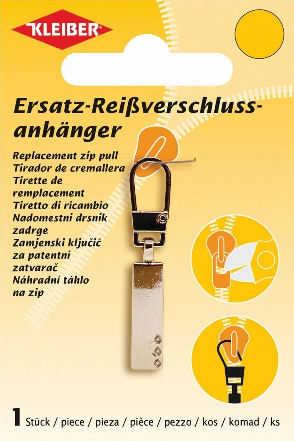 Varrás segédeszköz Kleiber 69858 Cipzárhúzó