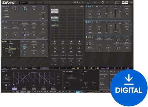 Programski plugin efekti u-he Software Zebra 3 (Digitalni proizvod) - 1